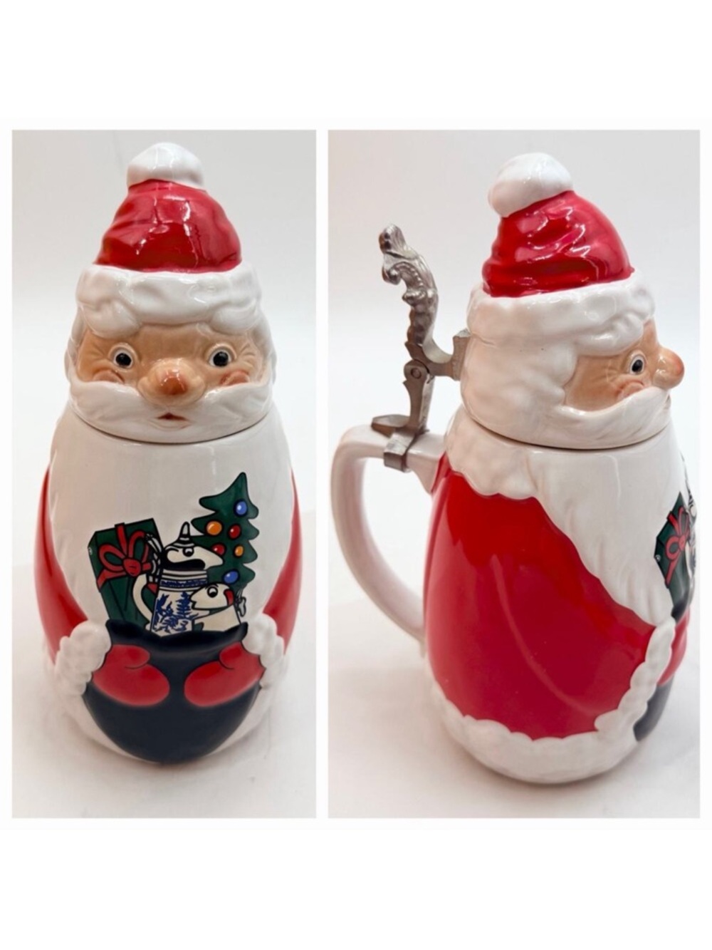 Vintage Schultz & Dooley Santa Beer Stein WEBCO 1st Edition FX Matt Brewing Co.